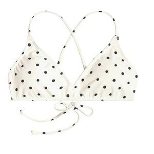 Carve Designs Tamarindo bikini top Cloud Navy polka dot Large EUC